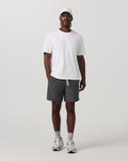 Banks Short Unlined 7 | Dark Pewter Slub Stripe