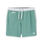 Banks Short Unlined 7 | Hedge Green Linen Texture