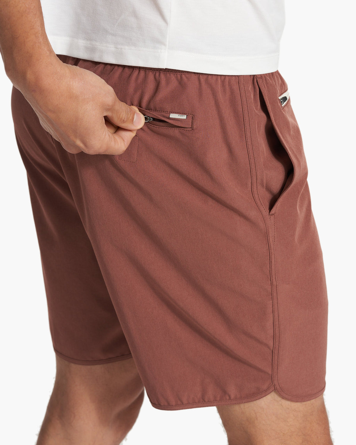 Banks Short Unlined 7 | Hazelnut Linen Texture