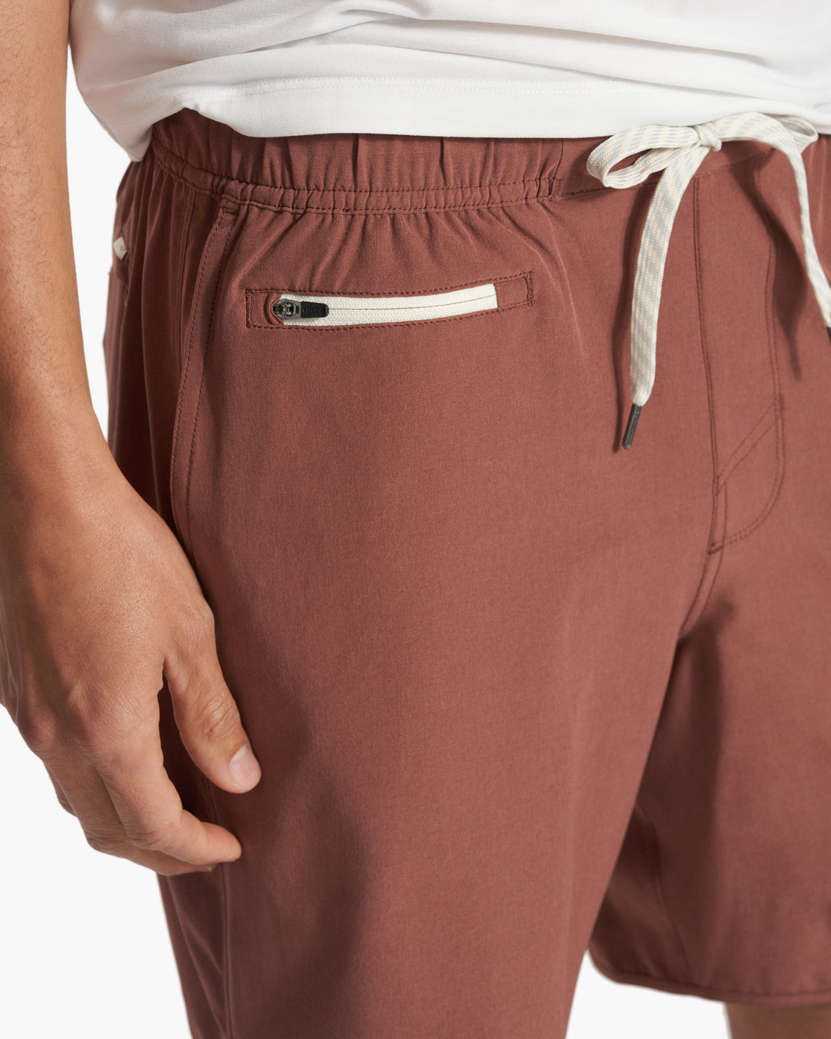 Banks Short Unlined 7 | Hazelnut Linen Texture