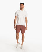 Banks Short Unlined 7 | Hazelnut Linen Texture