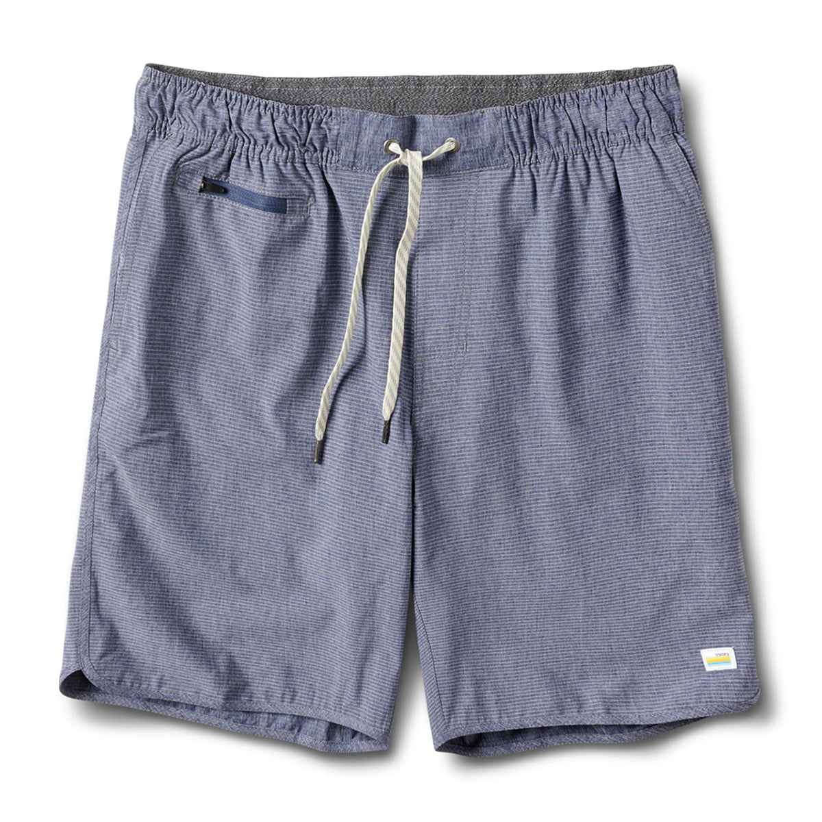 Banks Short Unlined 7 | Navy Engineered Stripe