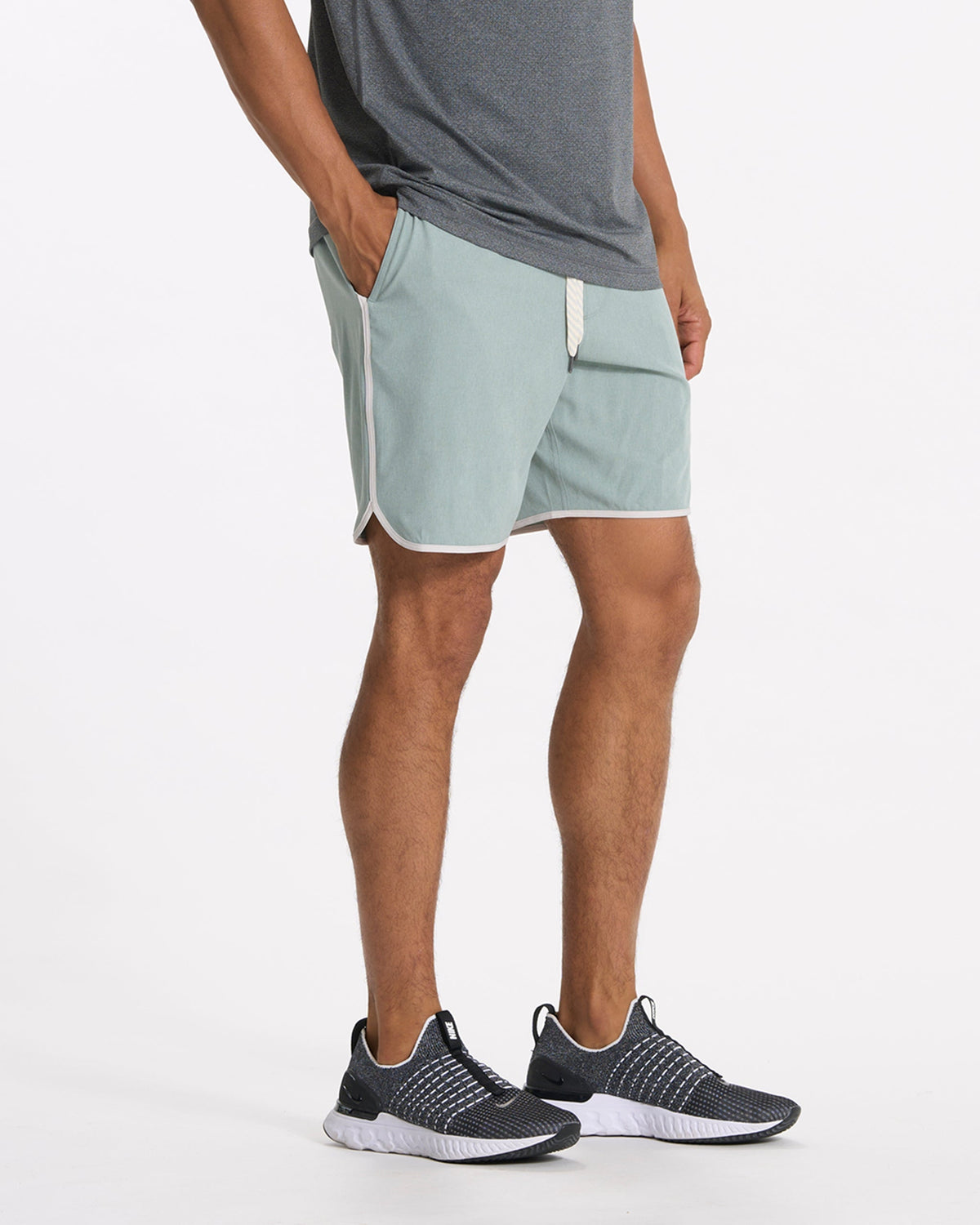 Banks Short Unlined 7 | Neptune Linen Texture