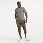 Banks Short Unlined 7 | Oregano Slub Stripe