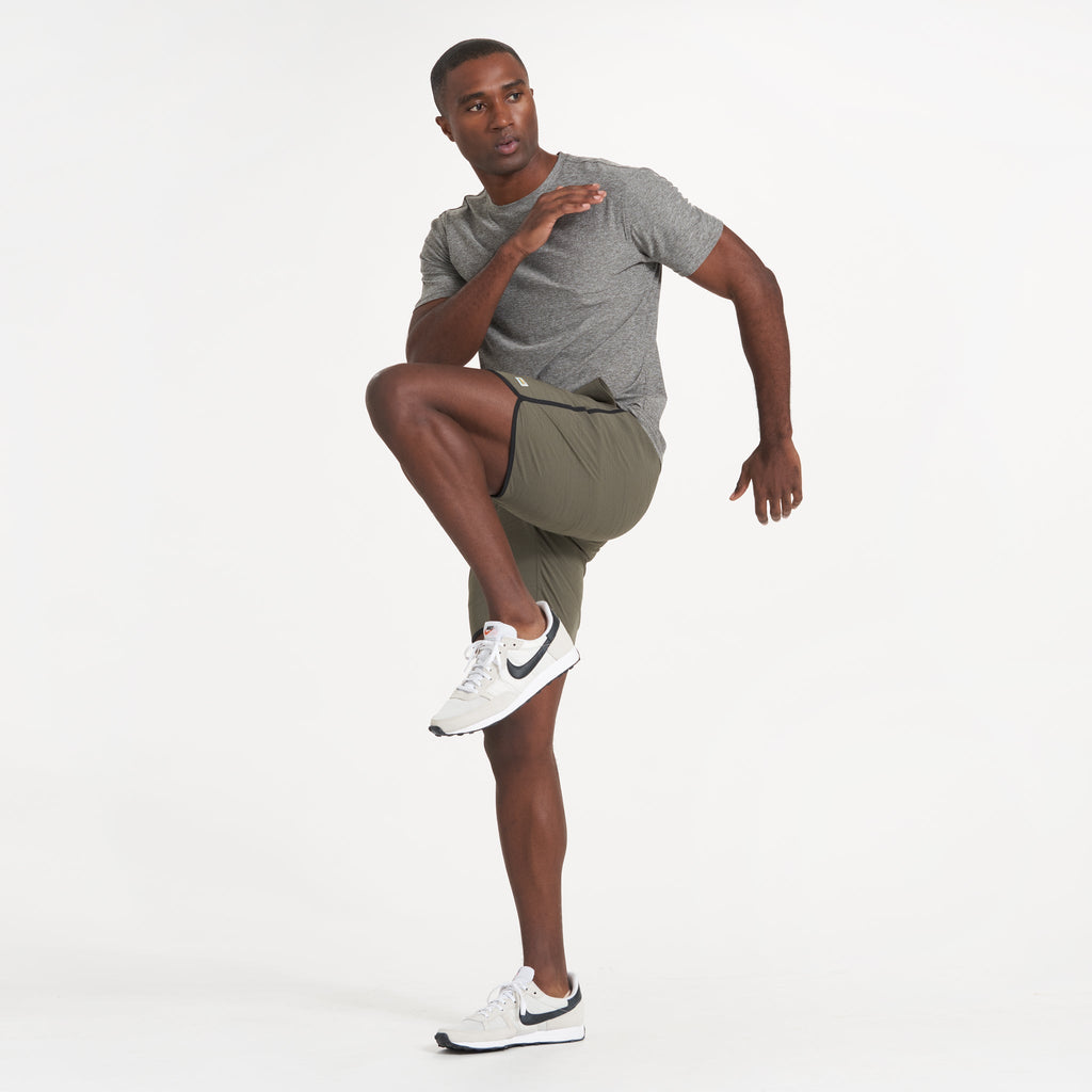 Banks Short Unlined 7 | Oregano Slub Stripe
