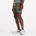 Banks Short Unlined 7 | Oregano Slub Stripe