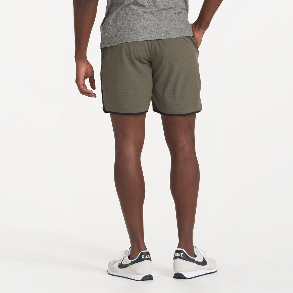 Banks Short Unlined 7 | Oregano Slub Stripe
