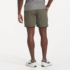 Banks Short Unlined 7 | Oregano Slub Stripe