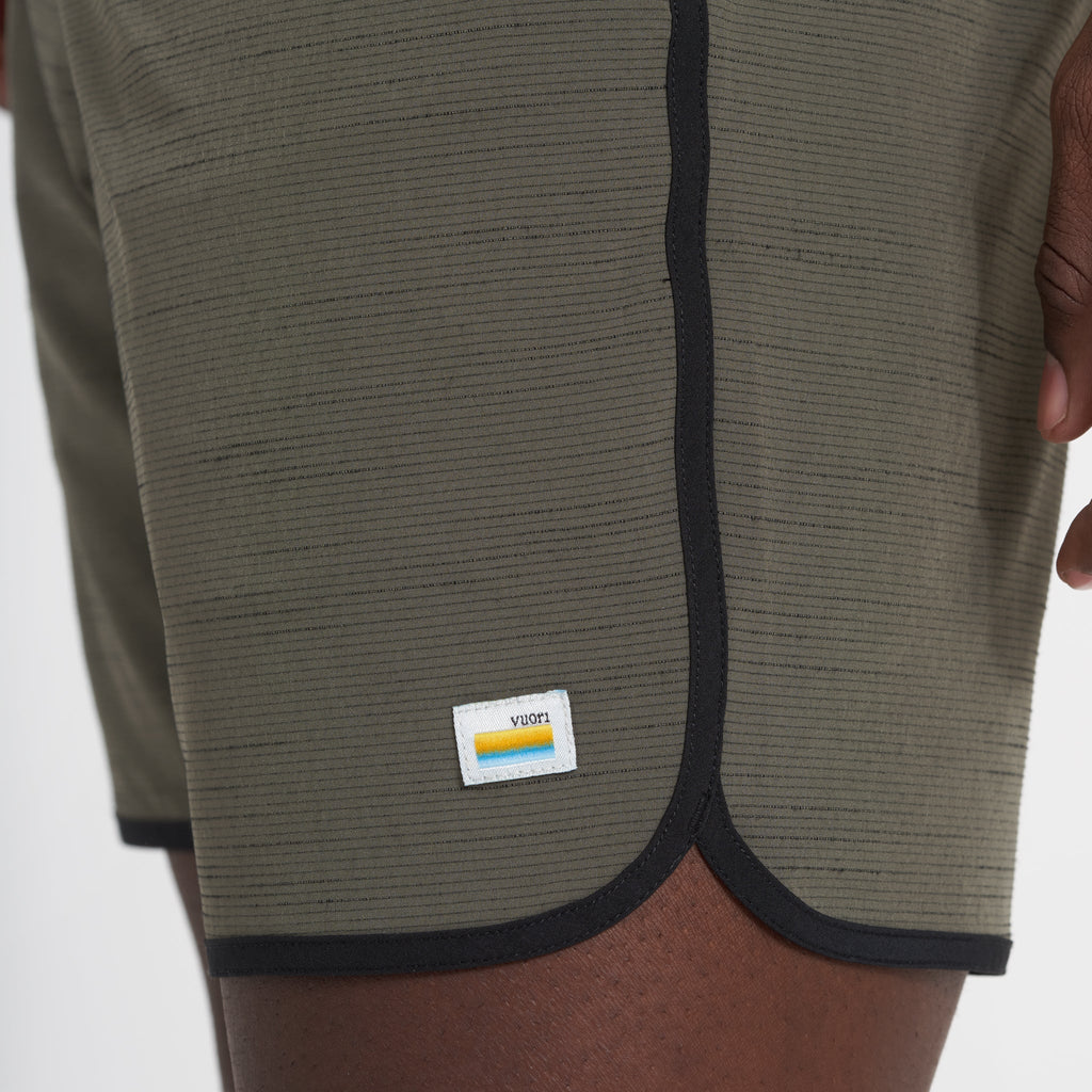 Banks Short Unlined 7 | Oregano Slub Stripe