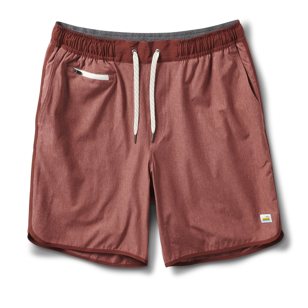 Banks Short Unlined 7 | Red Clay Linen Texture