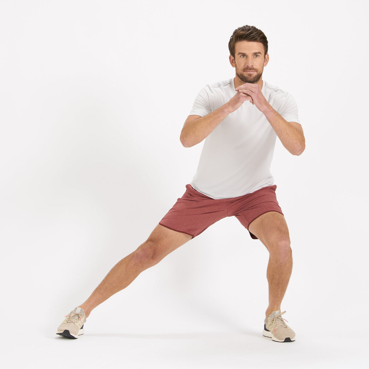 Banks Short Unlined 7 | Red Clay Linen Texture