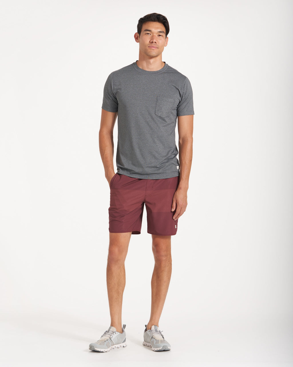 Banks Short Unlined 7 | Russet Texture Block
