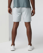 Banks Short Unlined 7 | Sky Grey Linen Texture