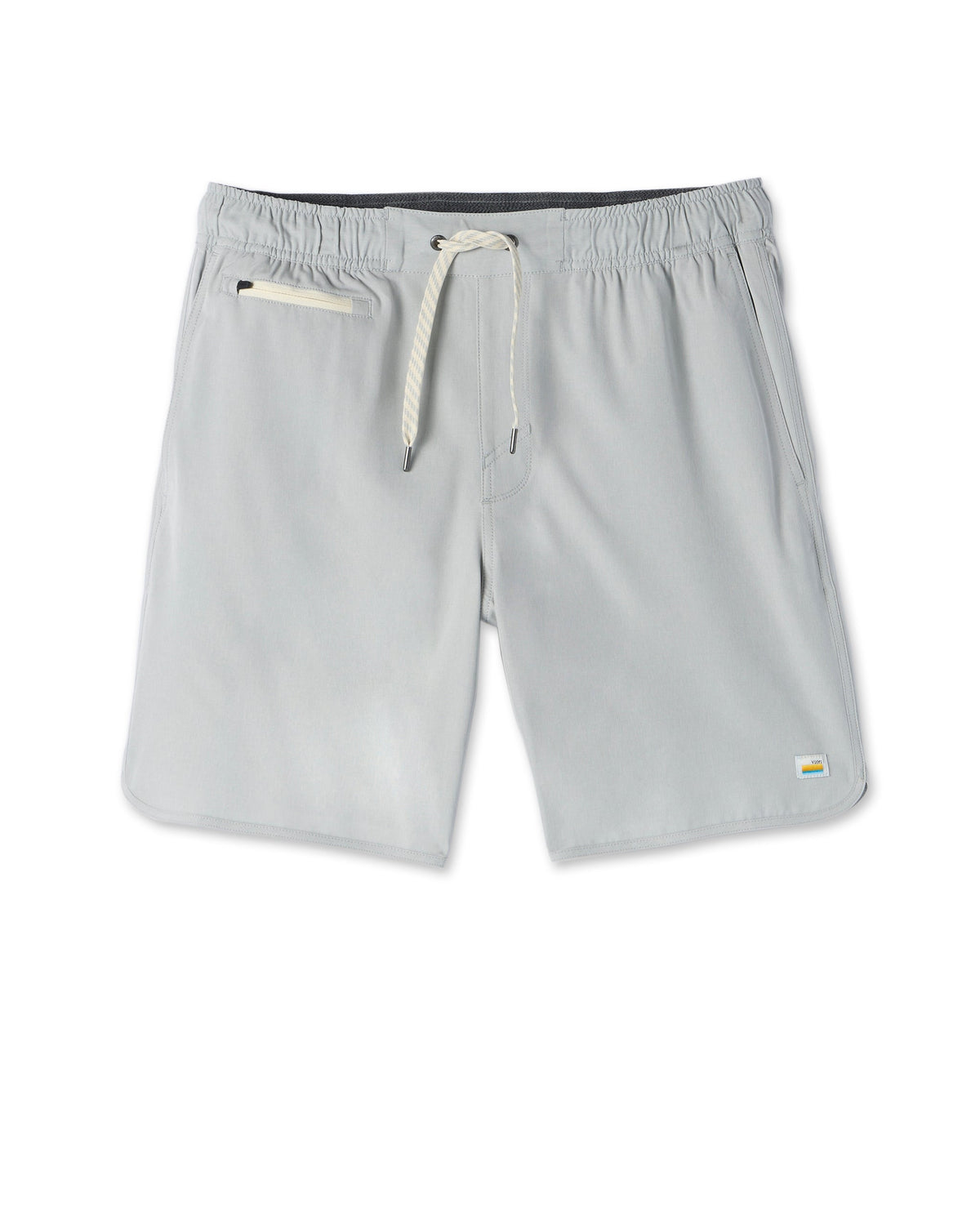 Banks Short Unlined 7 | Sky Grey Linen Texture