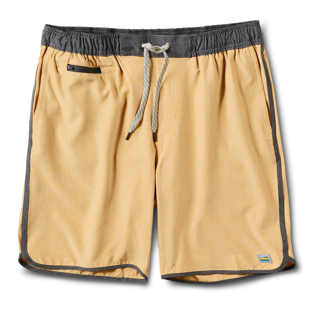 Banks Short Unlined 7 | Saffron Linen Texture