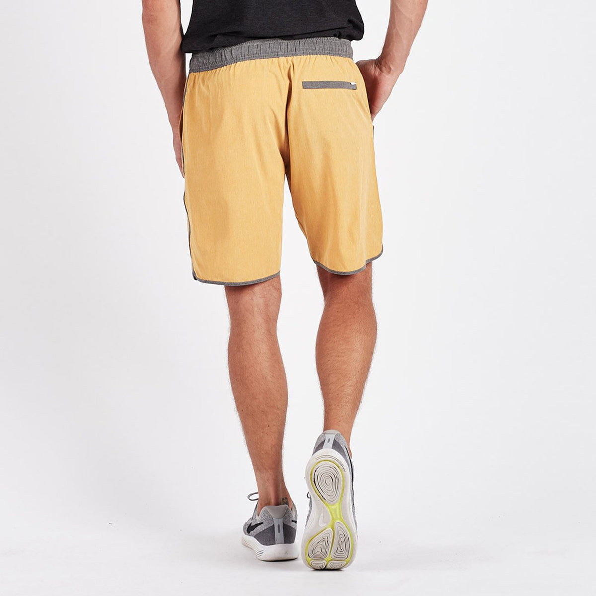 Banks Short Unlined 7 | Saffron Linen Texture