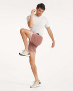Banks Short Unlined 7 | Terracotta Linen Texture