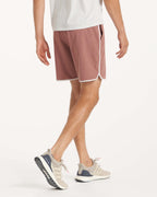 Banks Short Unlined 7 | Terracotta Linen Texture