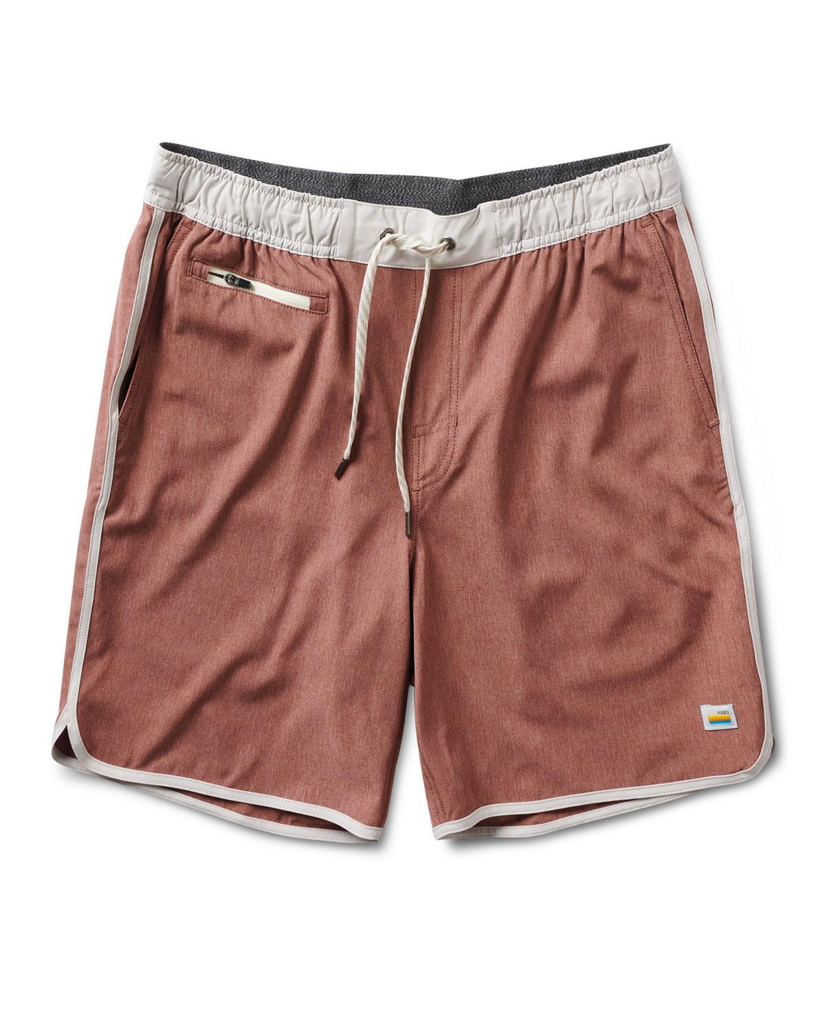 Banks Short Unlined 7 | Terracotta Linen Texture