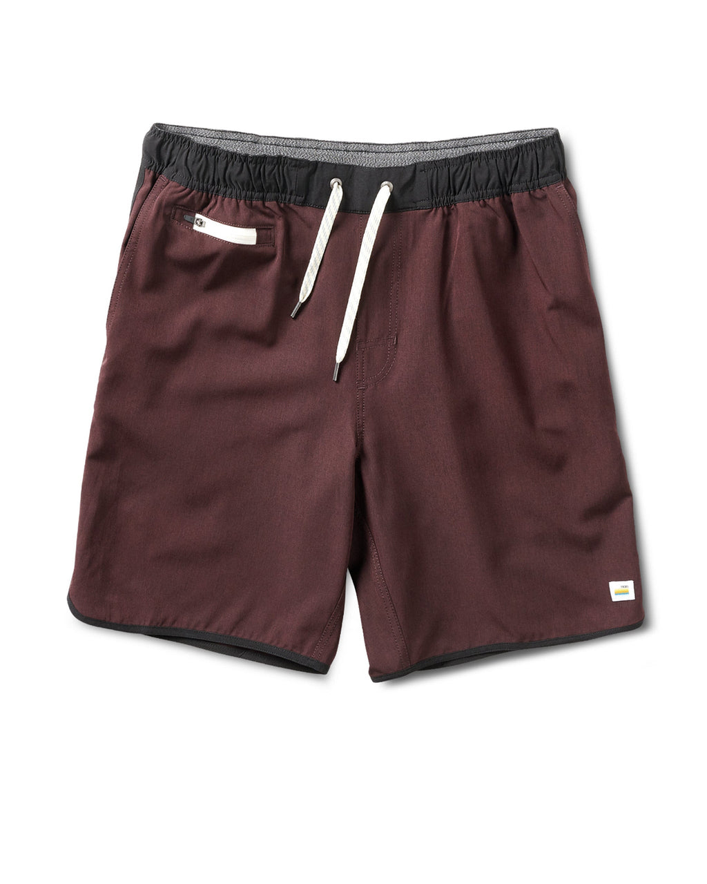 Banks Short Unlined 7 | Oxblood Linen Texture