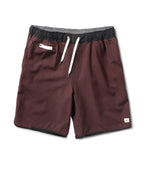 Banks Short Unlined 7 | Oxblood Linen Texture