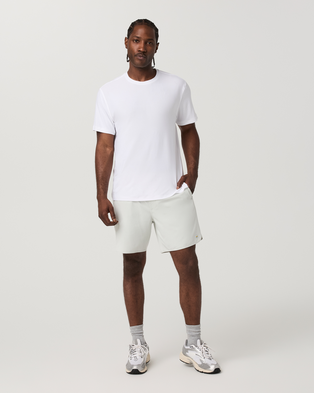 Banks Short Unlined 7 | Breeze Linen Texture