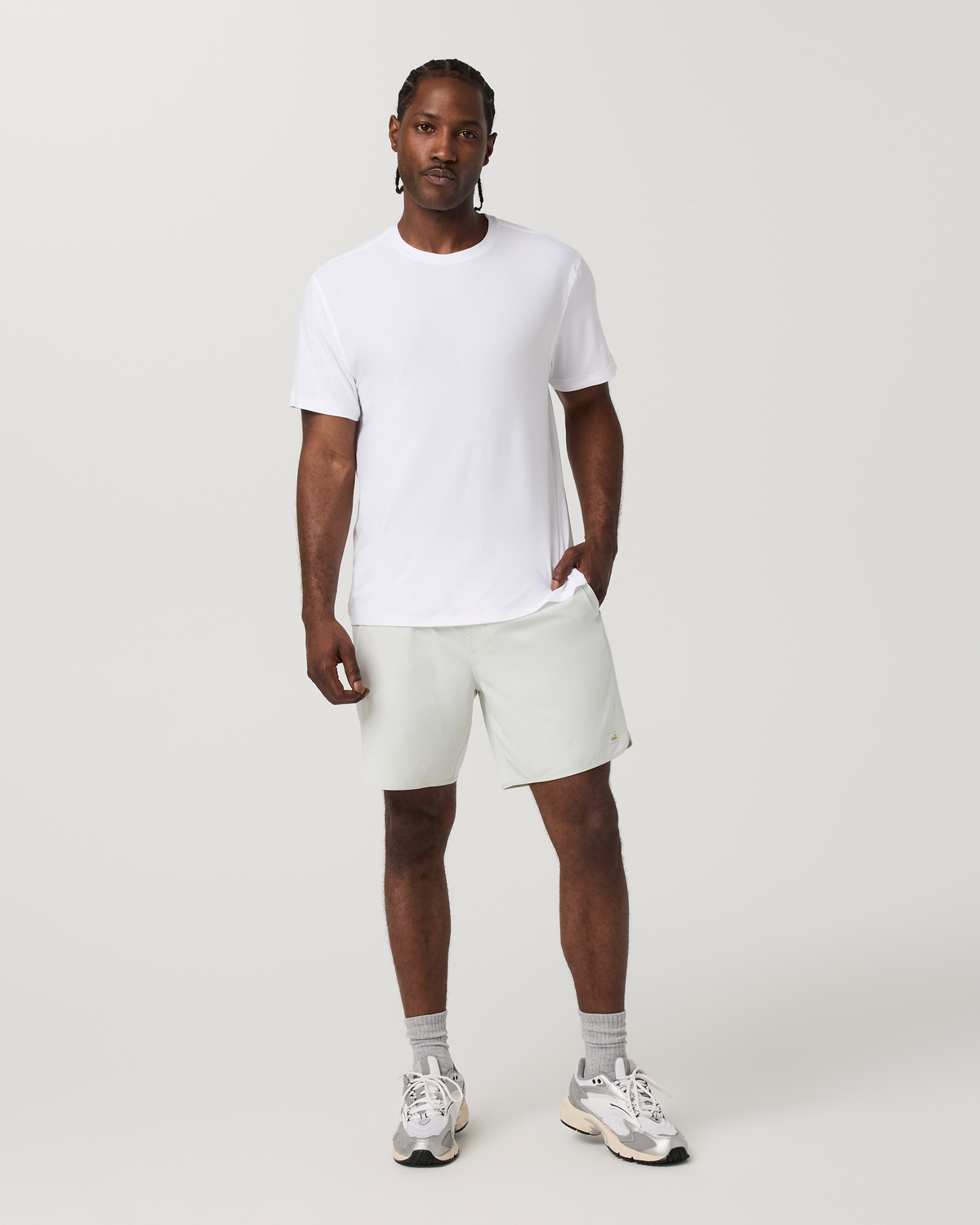Banks Short Unlined 7 | Breeze Linen Texture