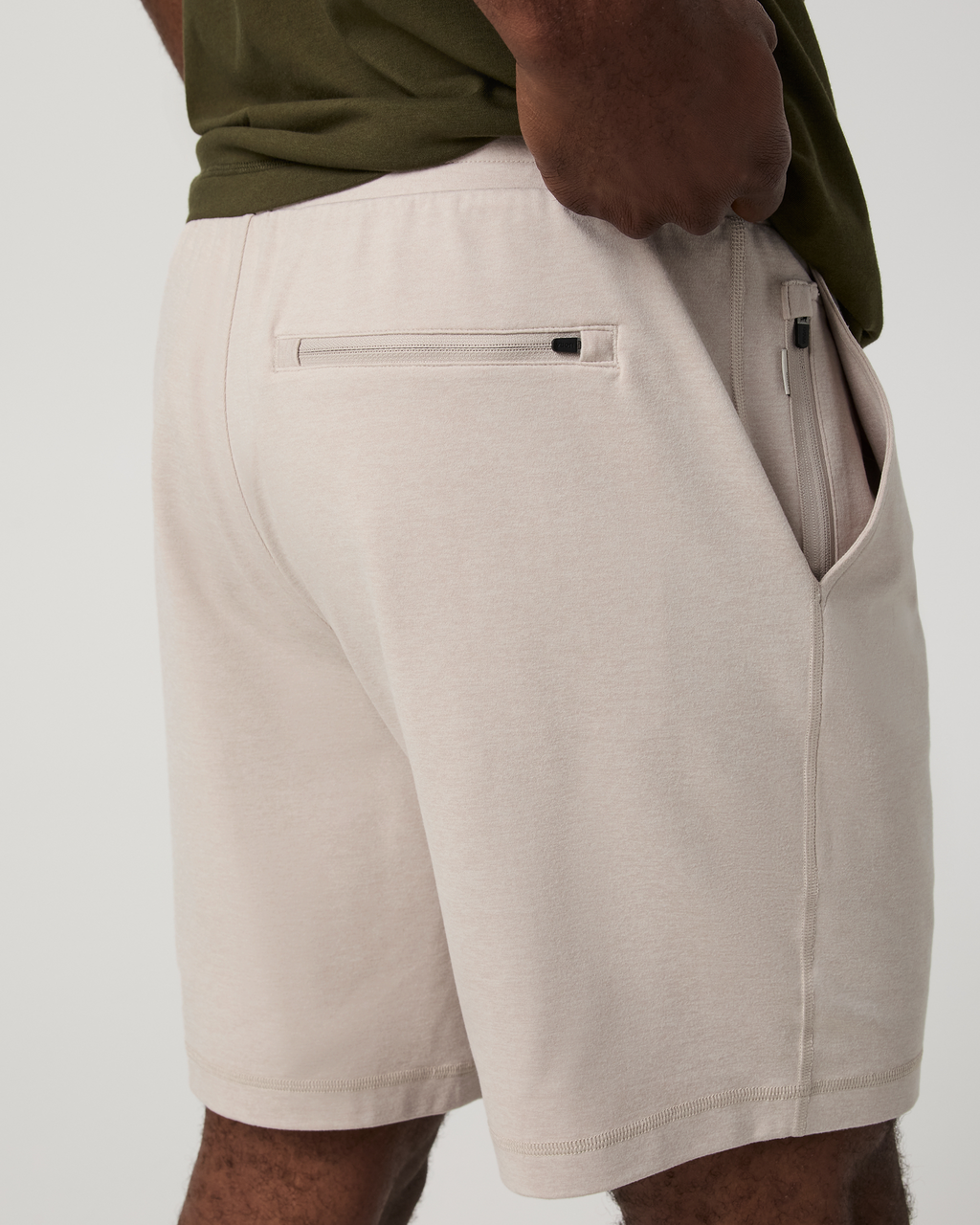 Ponto Performance Short 7 | Ecru Heather