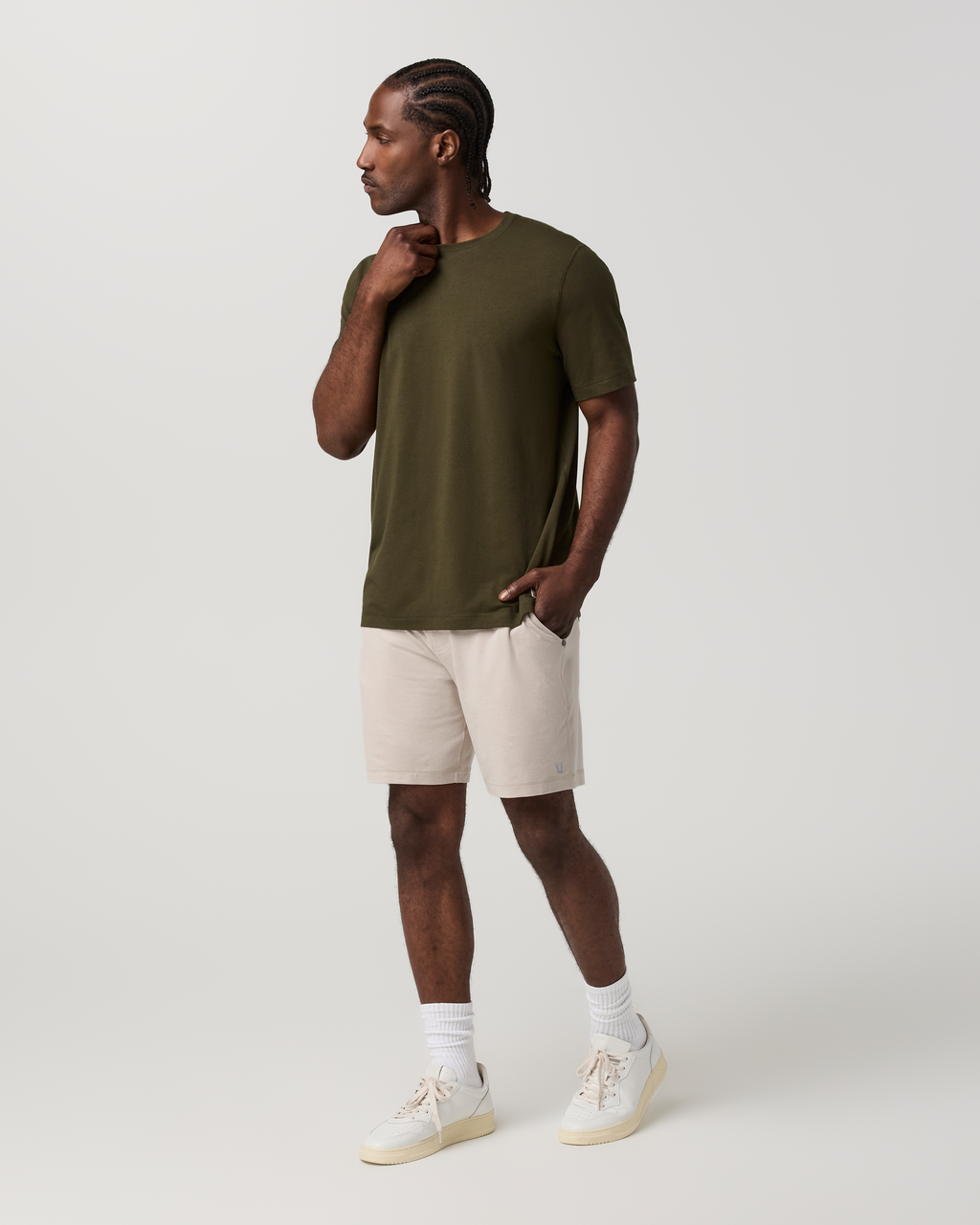 Ponto Performance Short 7 | Ecru Heather