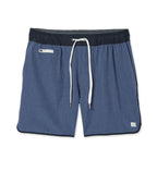 Banks Short Unlined 5 | Azure Linen Texture