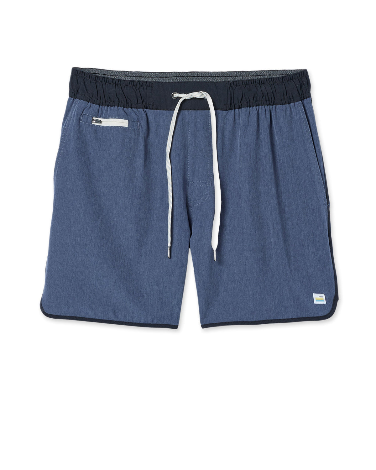 Banks Short Unlined 5 | Azure Linen Texture