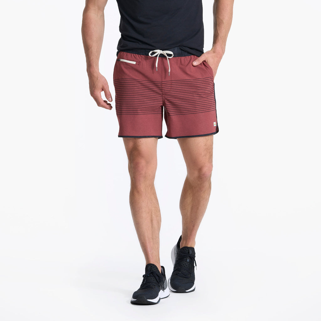 Banks Short Unlined 5 | Currant Stripe