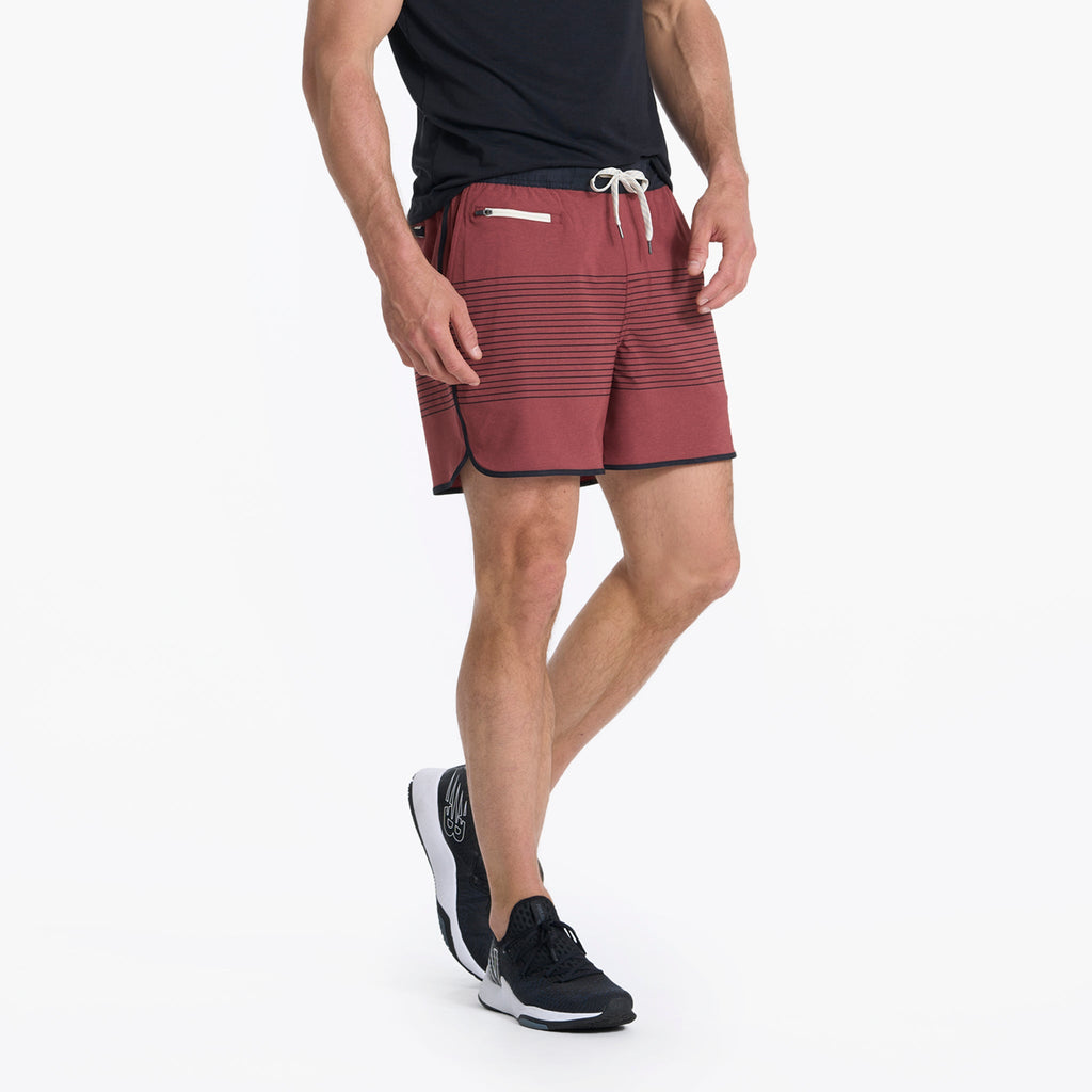 Banks Short Unlined 5 | Currant Stripe