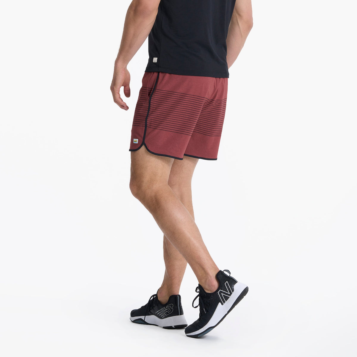 Banks Short Unlined 5 | Currant Stripe