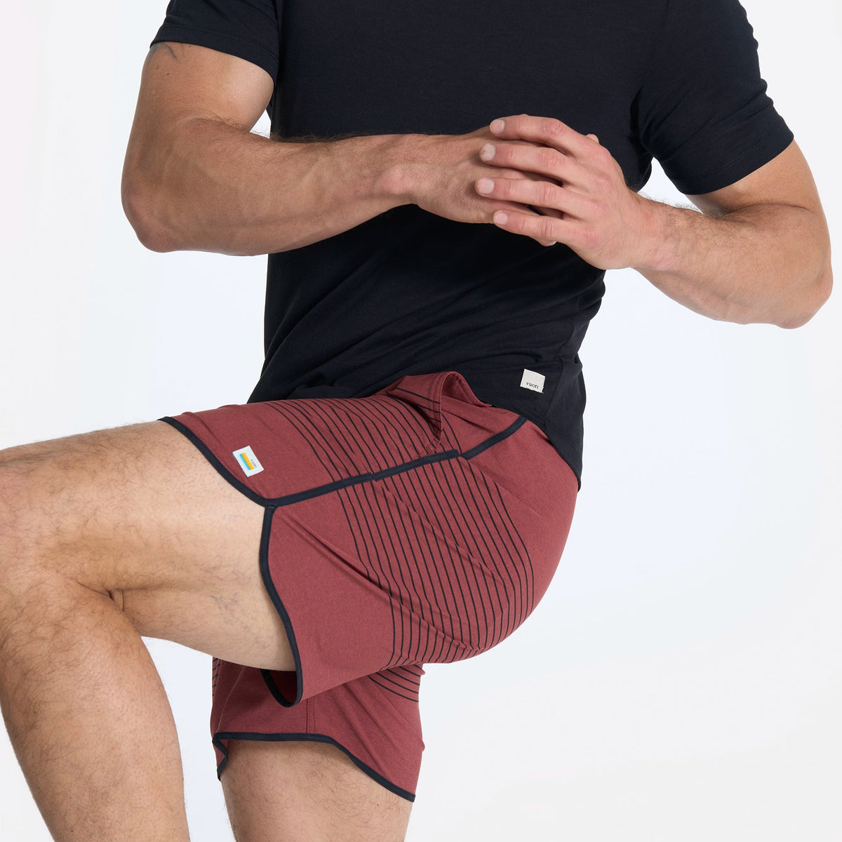 Banks Short Unlined 5 | Currant Stripe