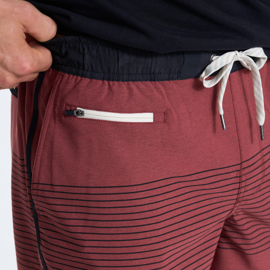Banks Short Unlined 5 | Currant Stripe
