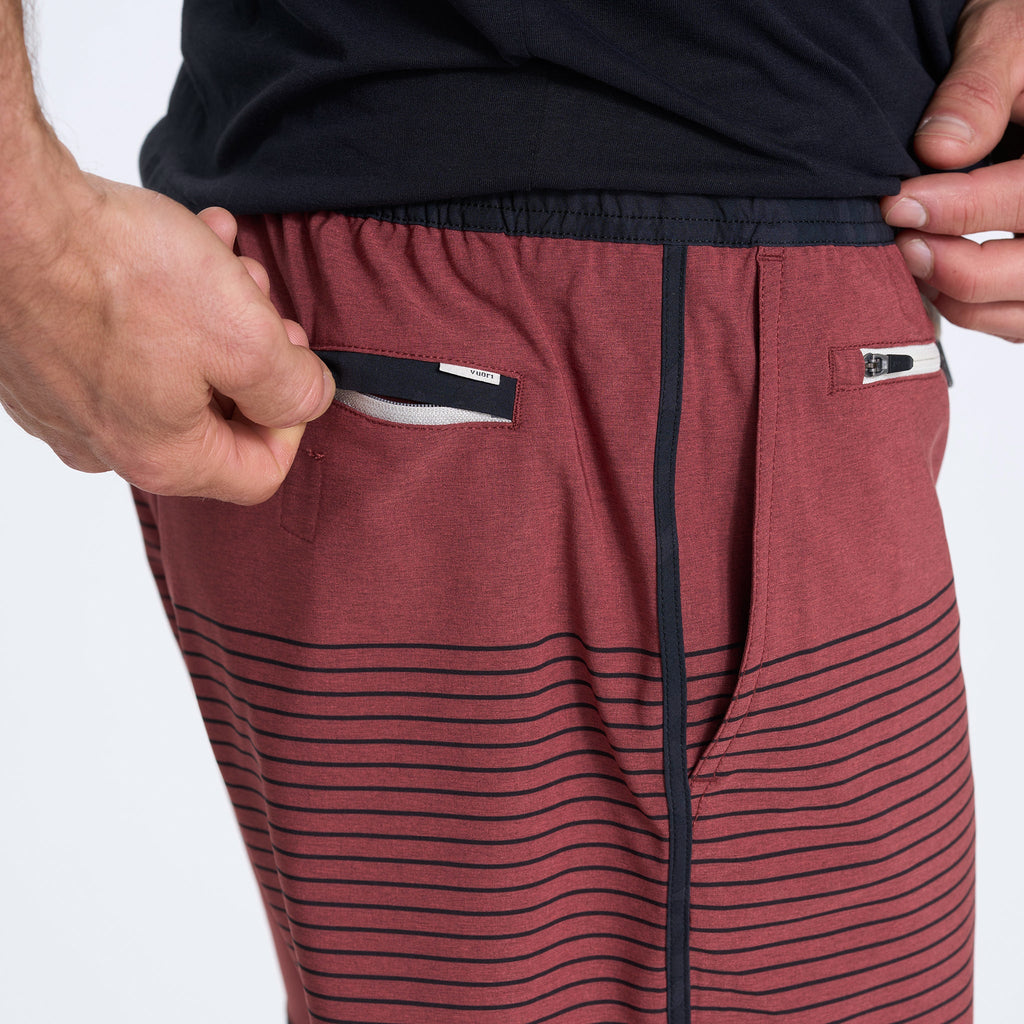 Banks Short Unlined 5 | Currant Stripe