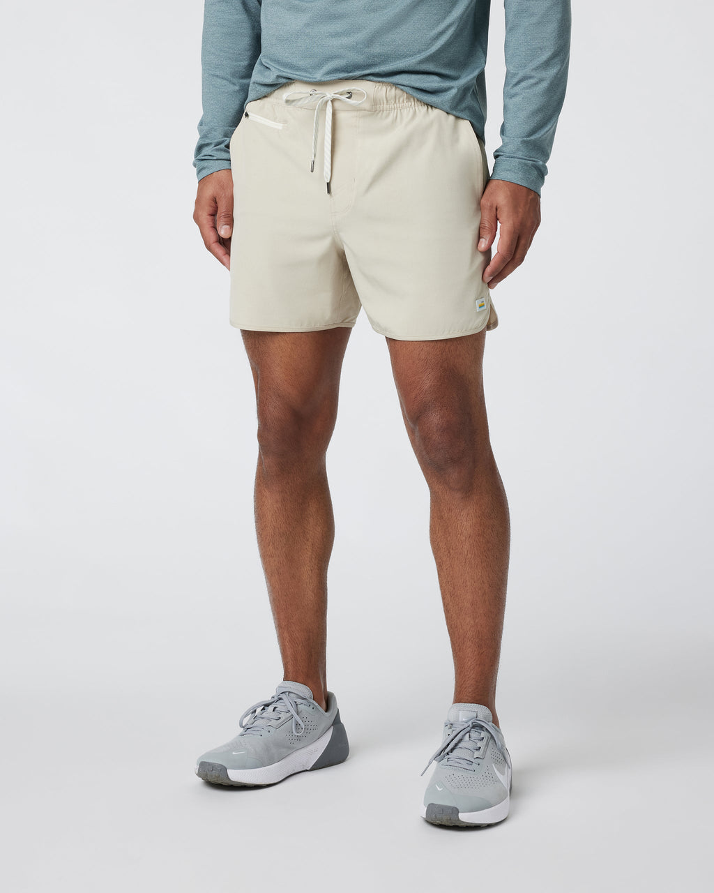 Banks Short Unlined 5 | Cashew Linen Texture