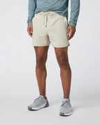 Banks Short Unlined 5 | Cashew Linen Texture