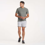 Banks Short Unlined 5 | Platinum Herringbone