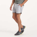 Banks Short Unlined 5 | Platinum Herringbone