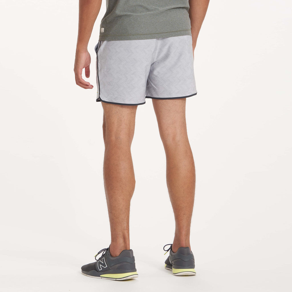 Banks Short Unlined 5 | Platinum Herringbone