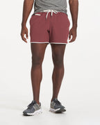 Banks Short Unlined 5 | Russet Linen Texture