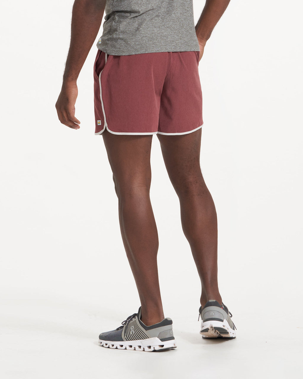 Banks Short Unlined 5 | Russet Linen Texture