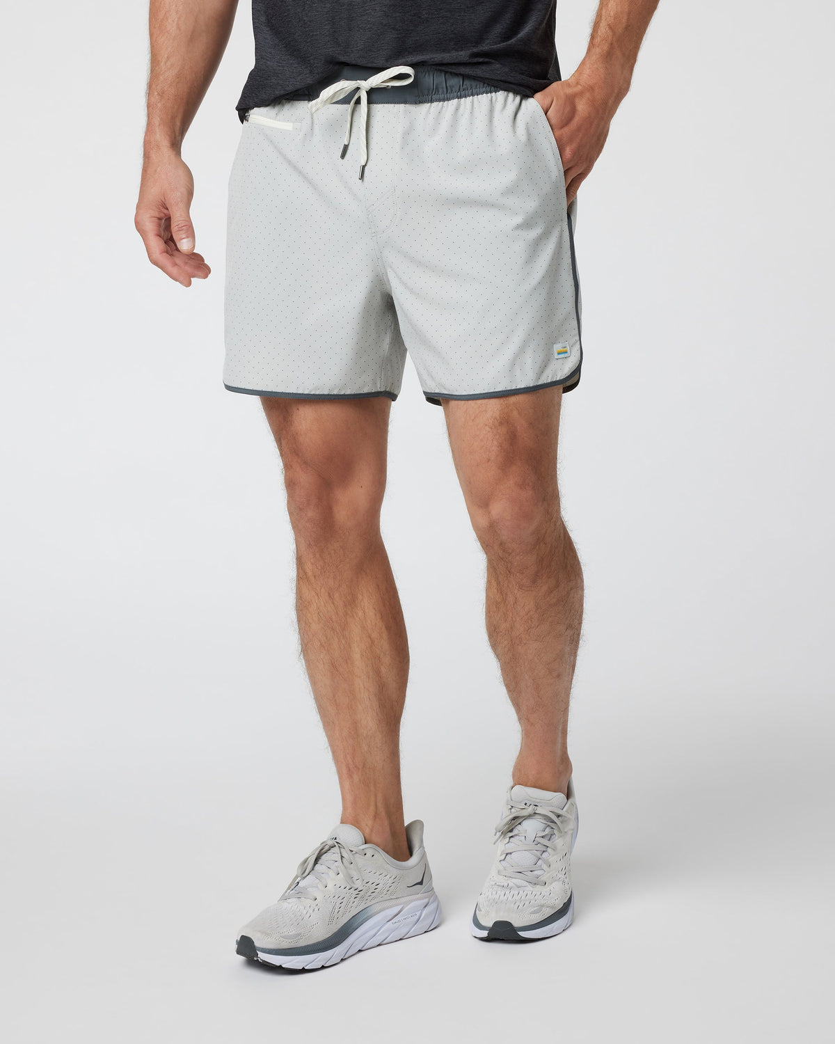 Banks Short Unlined 5 | Sky Grey Micro Dot