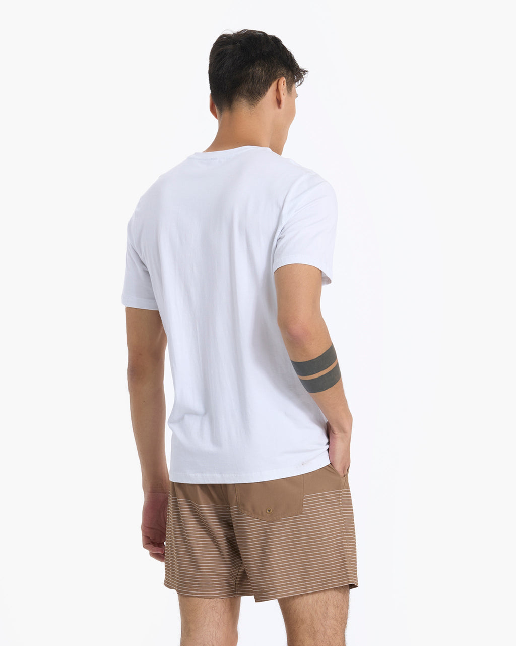 Kore Short Lined 5 | Camel Stripe