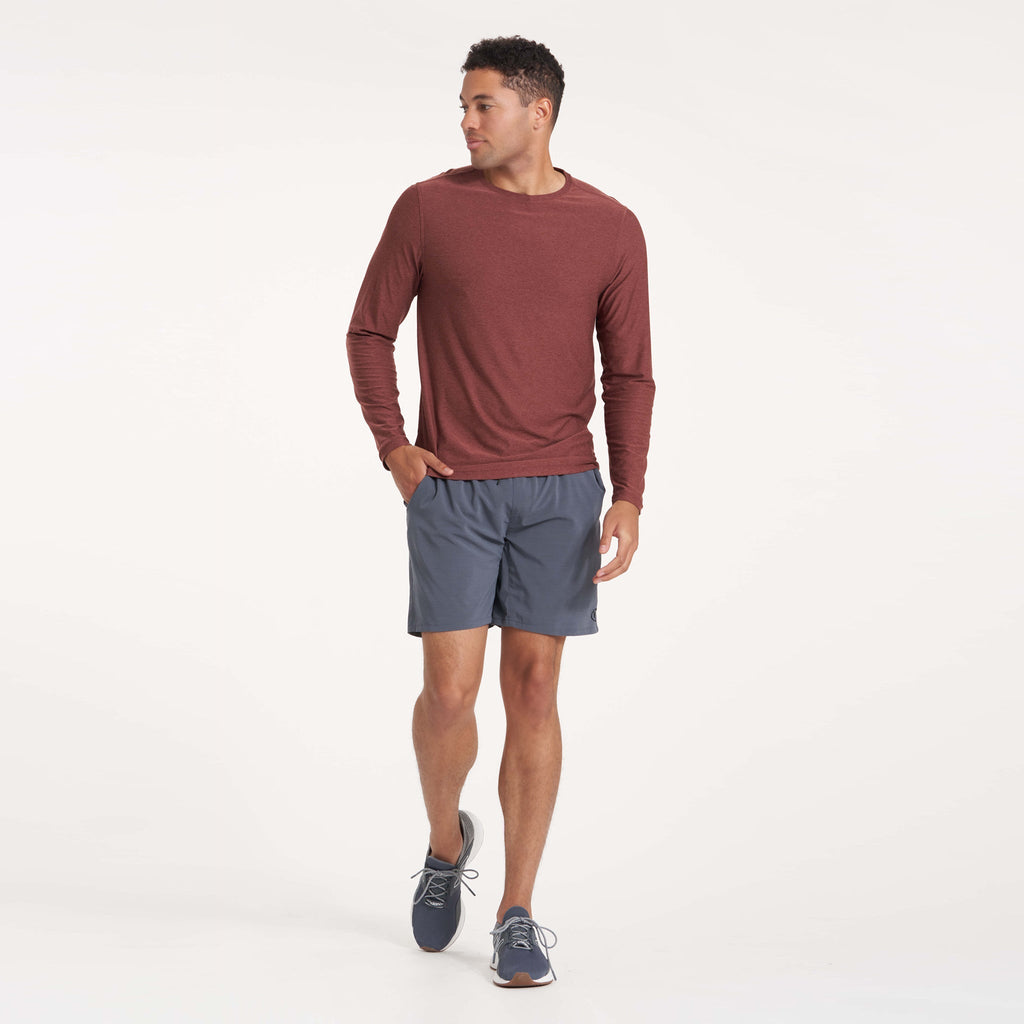 Long Sleeve Strato Tech Tee | Cedar Heather