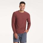 Long Sleeve Strato Tech Tee | Cedar Heather