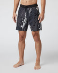 Infinity Boardshort | Charcoal Leaves