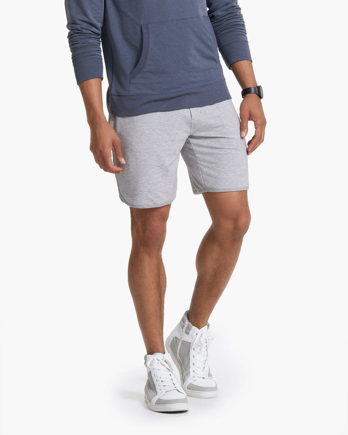 Austin Sweatshort | Light Heather Grey